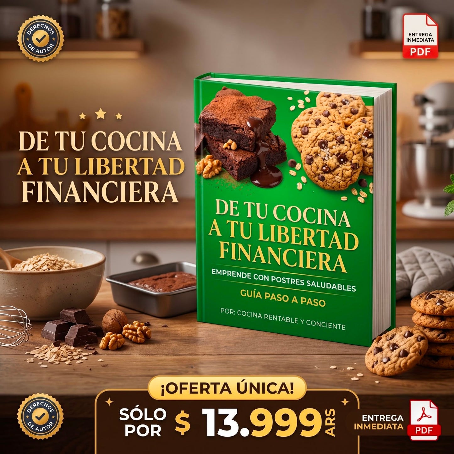 De tu cocina a tu primer negocio rentable: postres saludables que SI venden.